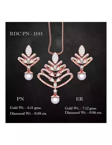 Pendant Earrings combo - 1145