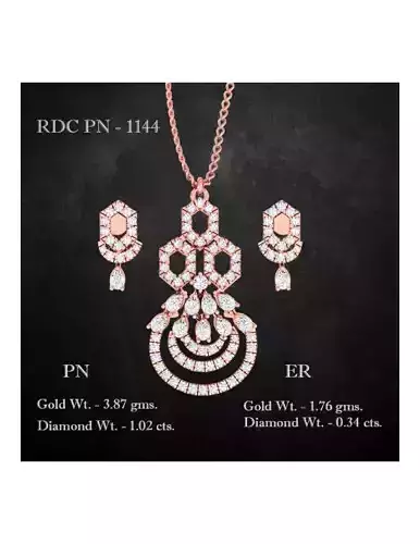 Pendant Earrings combo - 1144