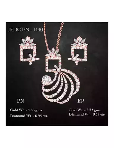 Pendant Earrings combo - 1140