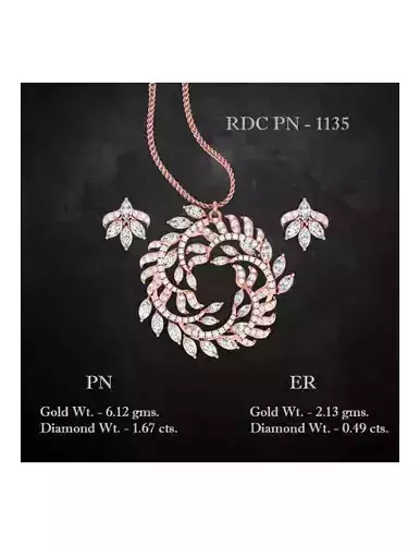Pendant Earrings combo - 1135