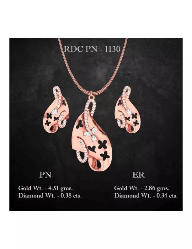 Pendant Earrings combo - 1130 3D print model