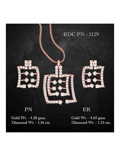 Pendant Earrings combo - 1129 3D print model