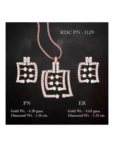 Pendant Earrings combo - 1129