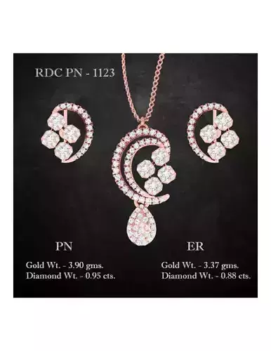 Pendant Earrings combo - 1123
