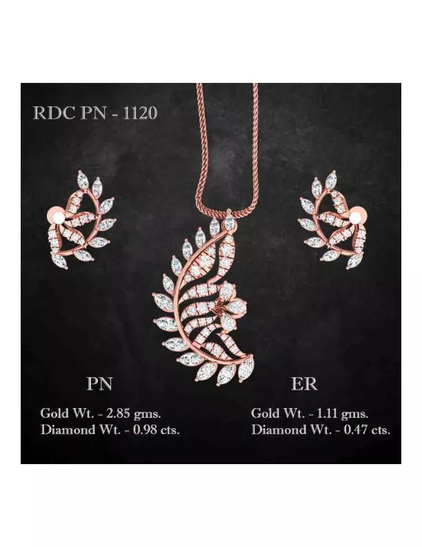 Pendant Earrings combo - 1120 3D print model
