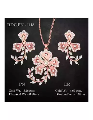 Pendant Earrings combo - 1118 3D print model