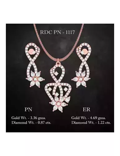 Pendant Earrings combo - 1117