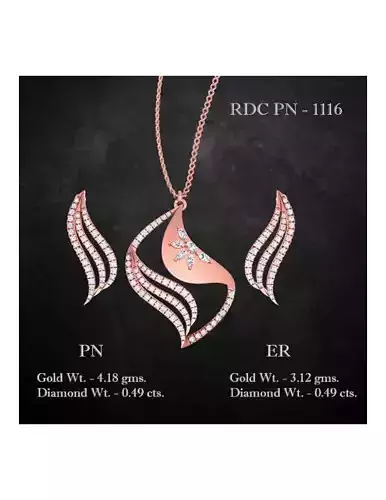 Pendant Earrings combo - 1116