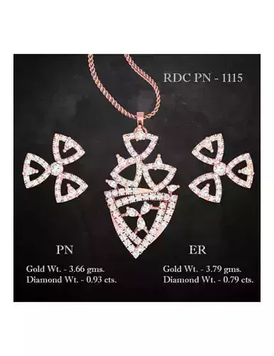 Pendant Earrings combo - 1115