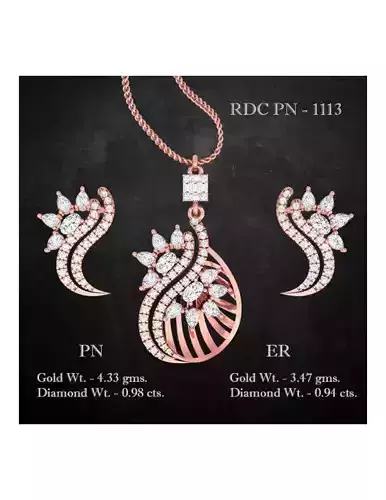 Pendant Earrings combo - 1113