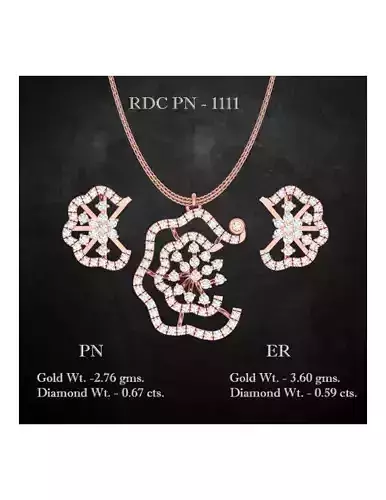 Pendant Earrings combo - 1111