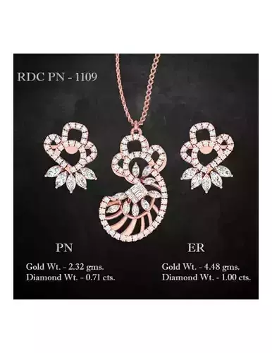 Pendant Earrings combo - 1109
