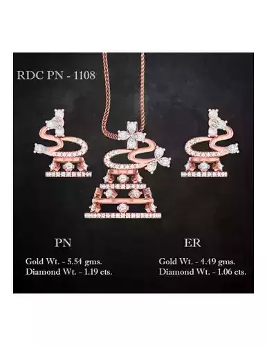 Pendant Earrings combo - 1108 3D print model