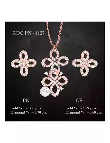 Pendant Earrings combo - 1107