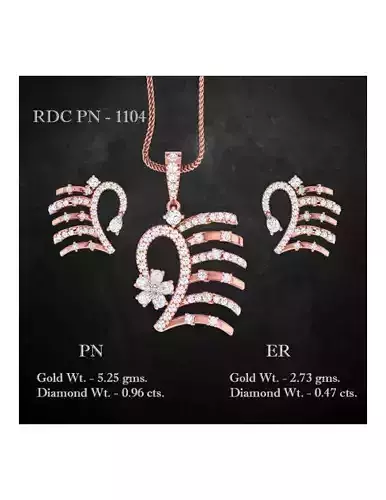 Pendant Earrings combo - 1104