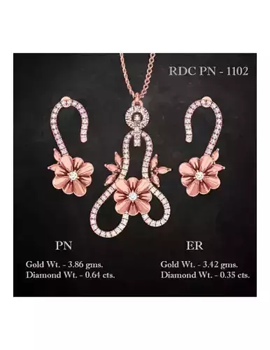 Pendant Earrings combo - 1102