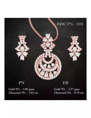 Pendant Earrings combo - 1101