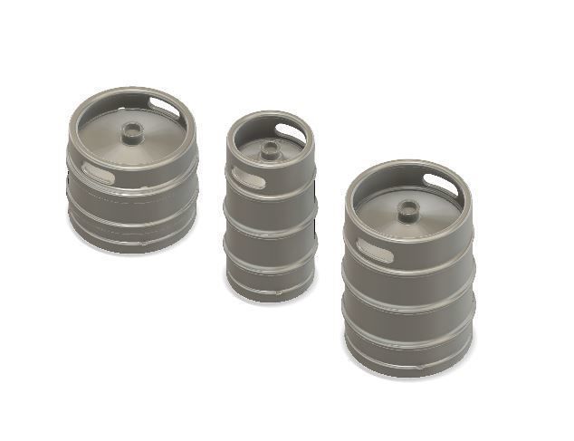 Model Railway - Beer Barrels - Kegs - Modern 3D print model_11