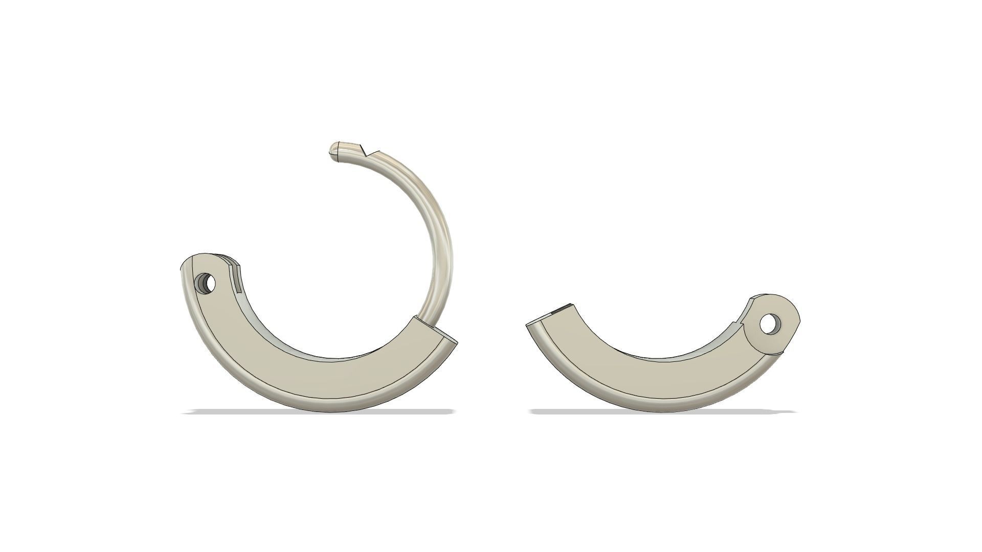 10mm Hoop Earring 3D print model_10