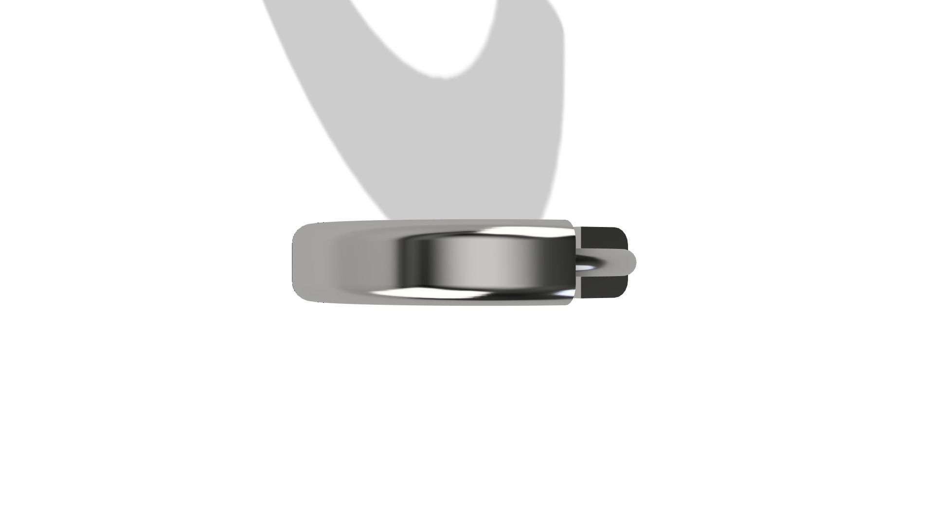 10mm Hoop Earring 3D print model_4