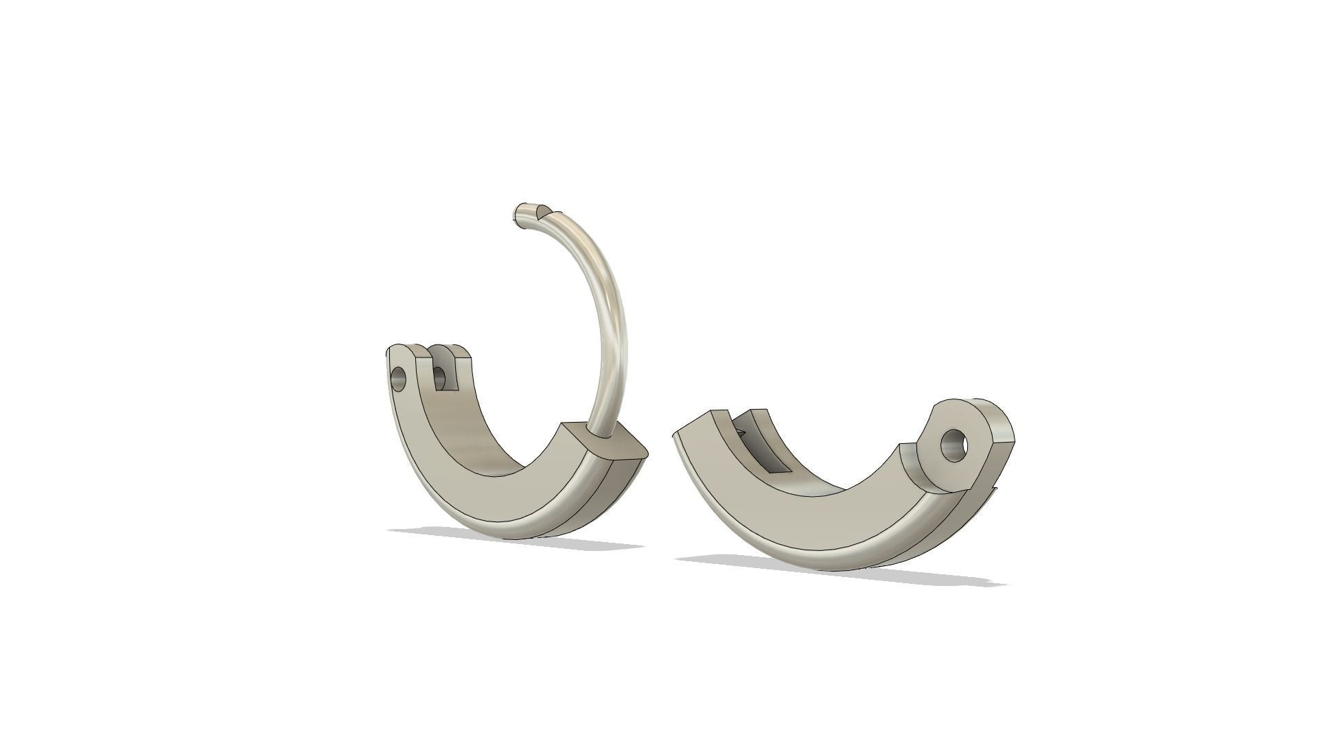 10mm Hoop Earring 3D print model_12