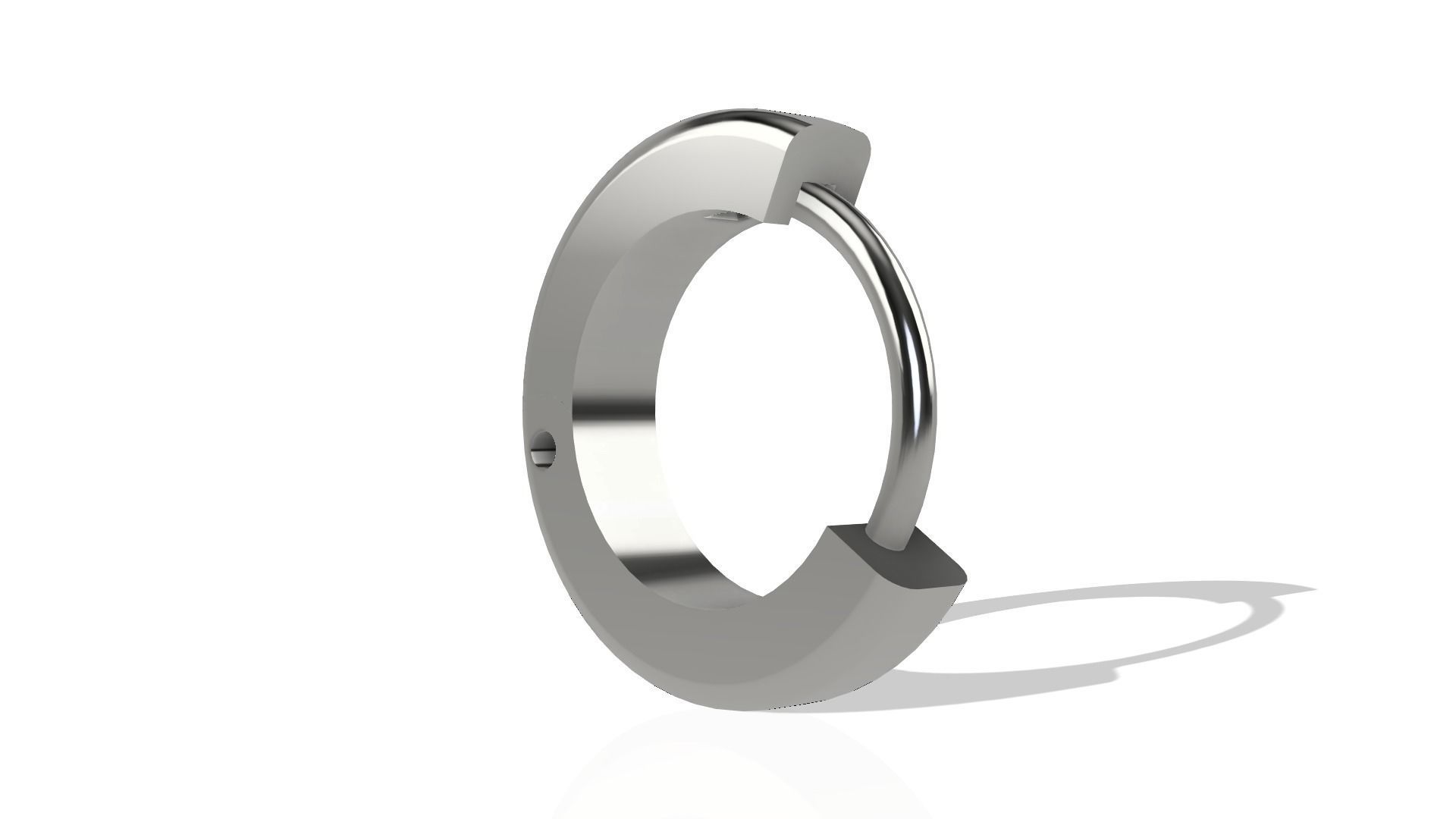 10mm Hoop Earring 3D print model_1