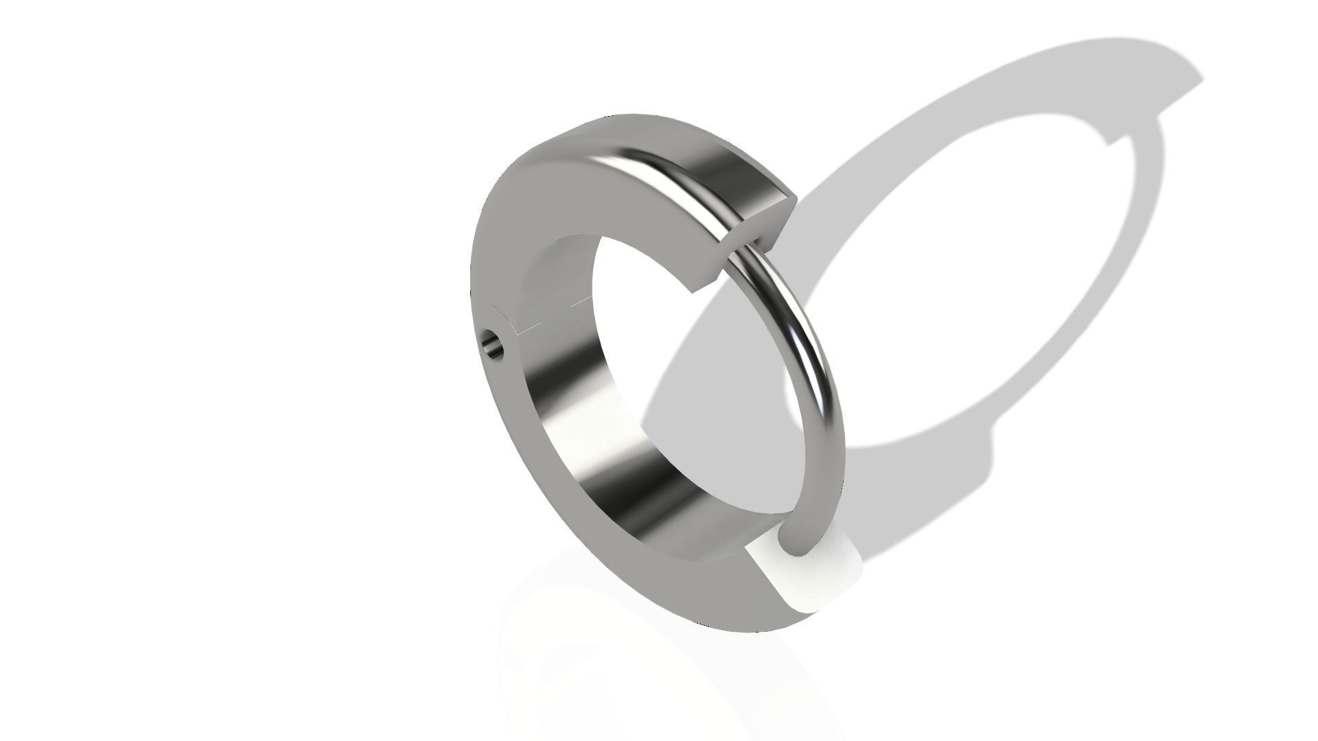 10mm Hoop Earring 3D print model_2