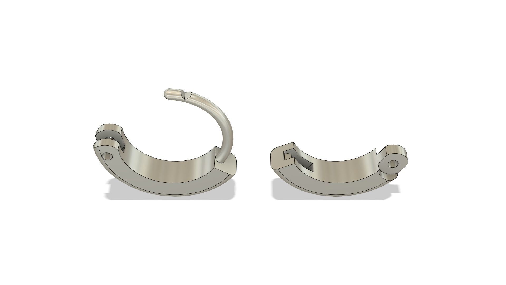 10mm Hoop Earring 3D print model_11