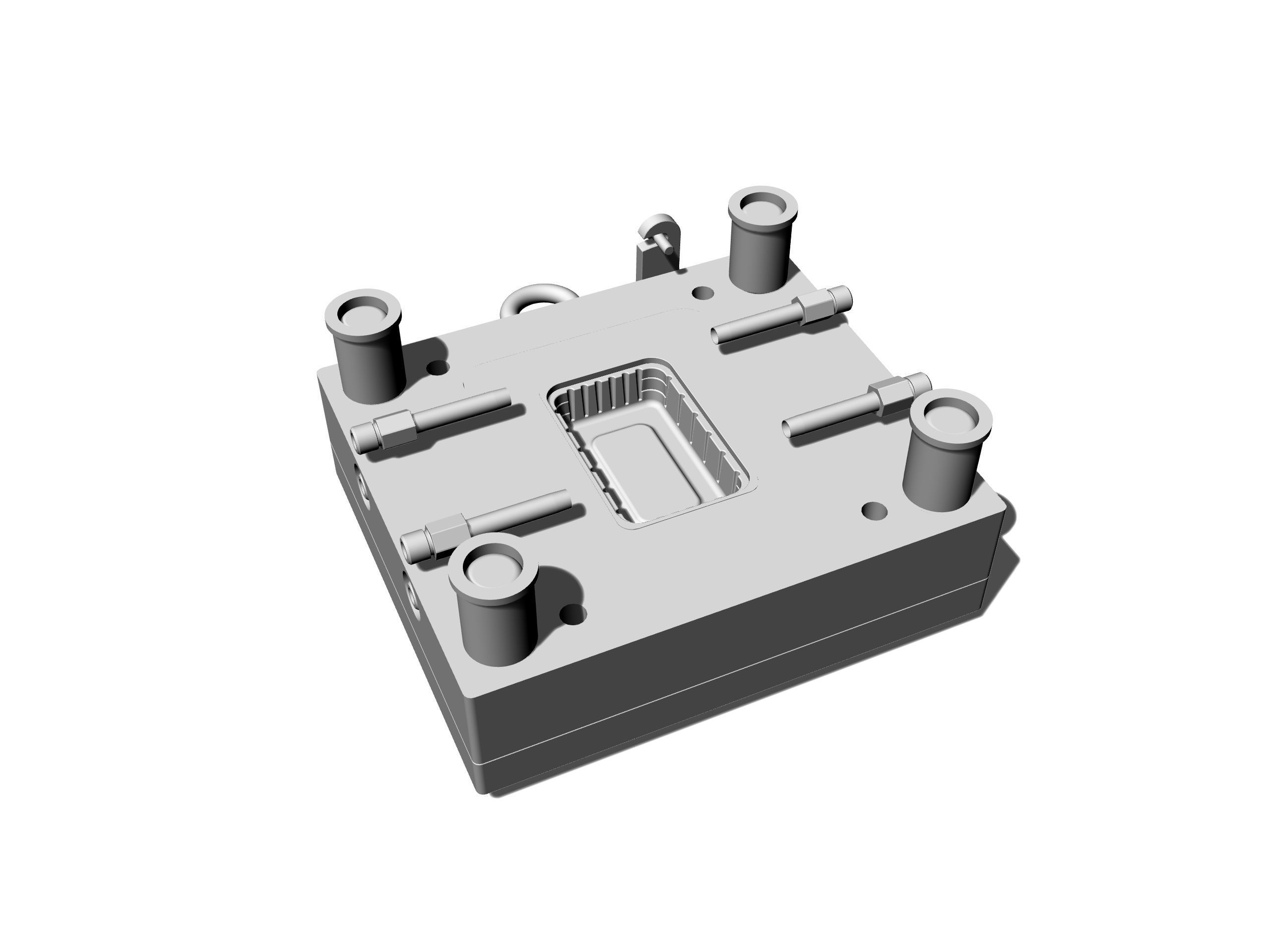 Injection Mold Box Plastic 3D model_4