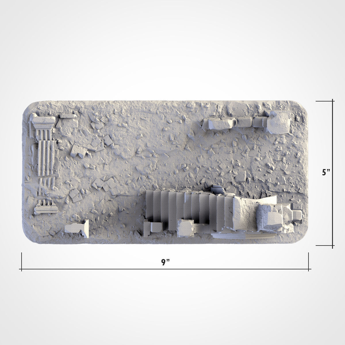 CLASSIC RUINS WTC SET 02 3D print model_2