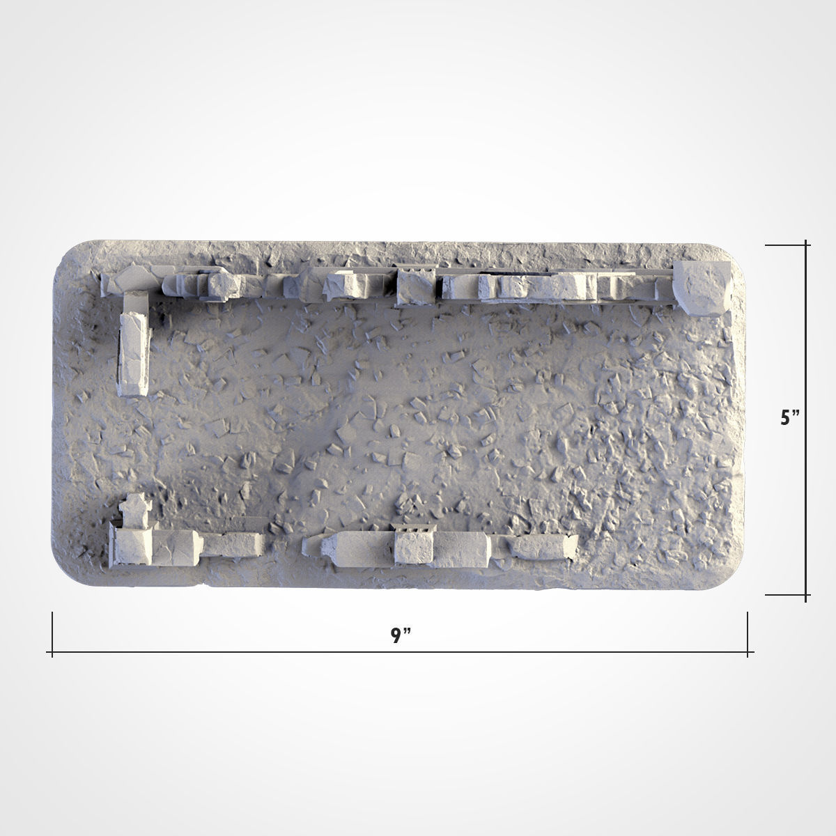 CLASSIC RUINS WTC SET 02 3D print model_6