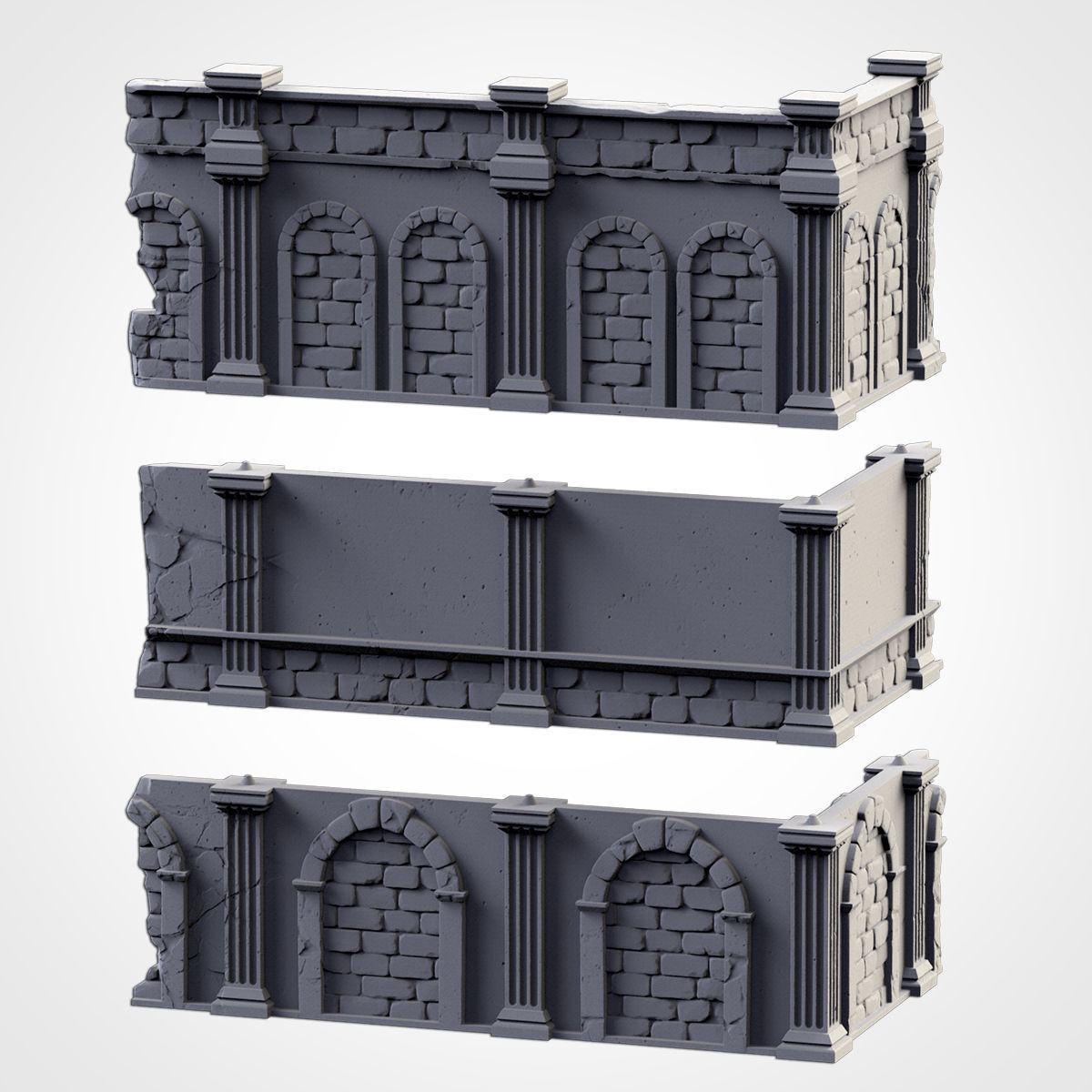 CLASSIC RUINS WTC SET 01 3D print model_20