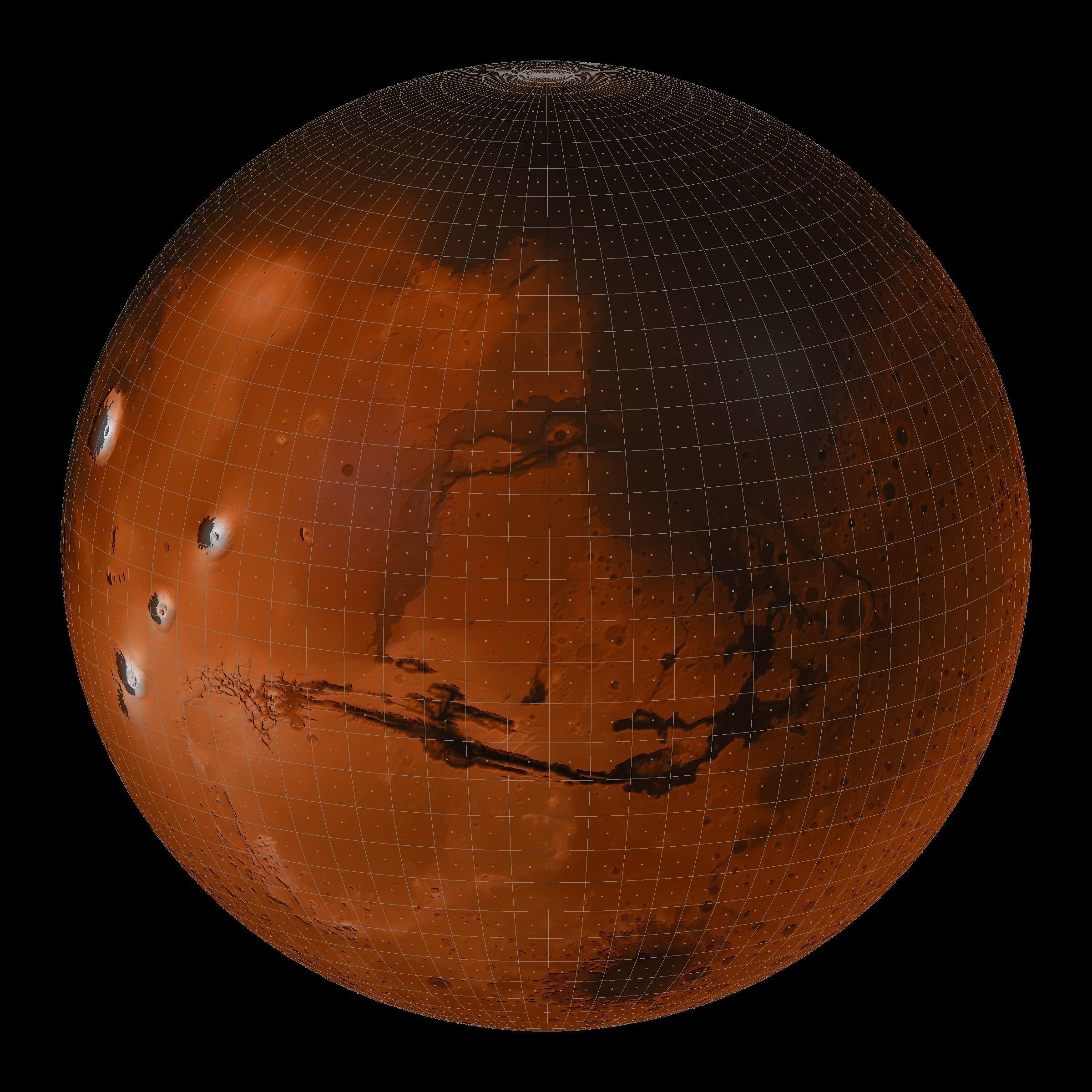 Mars 3D Globe 2 3D model_40