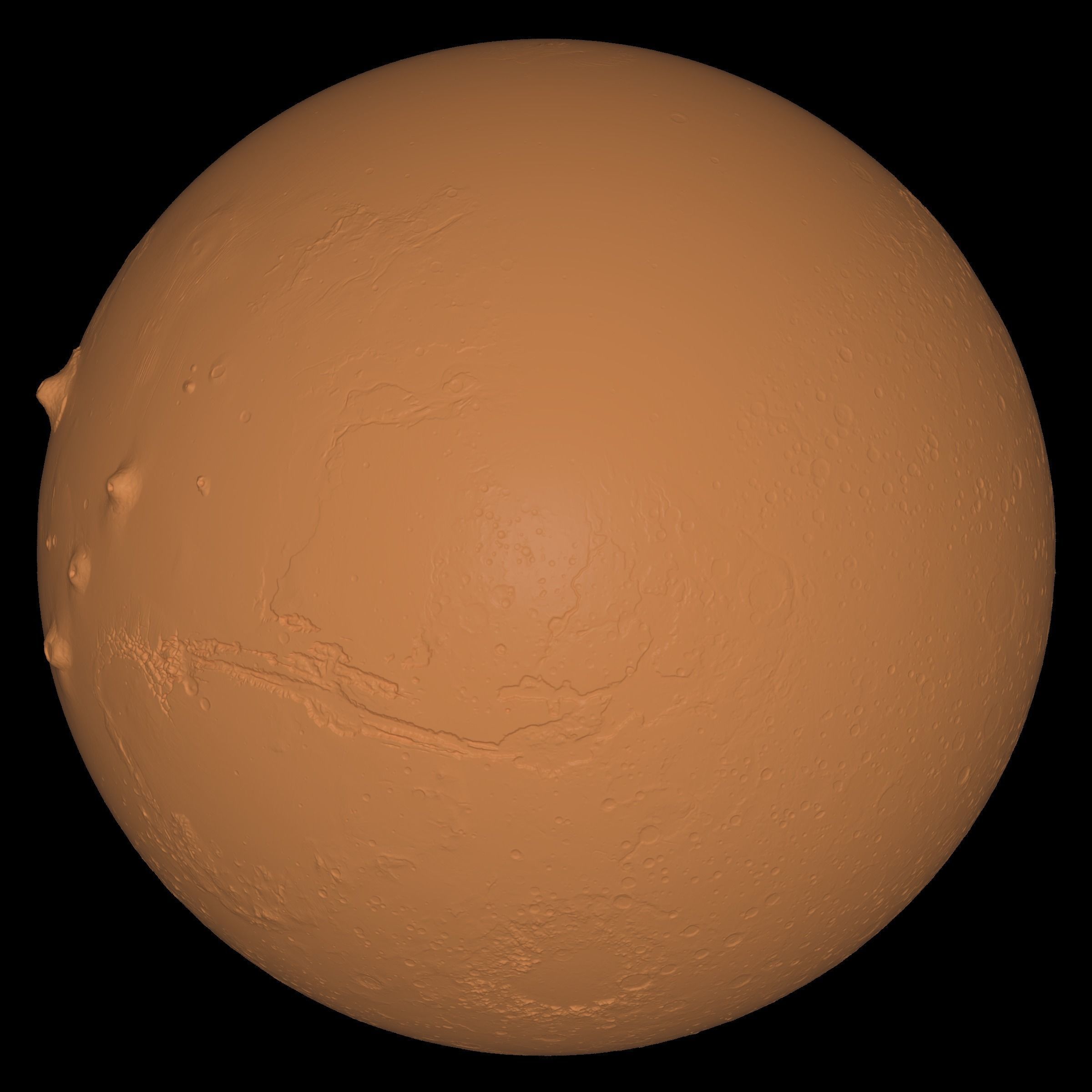 Mars 3D Globe 2 3D model_16