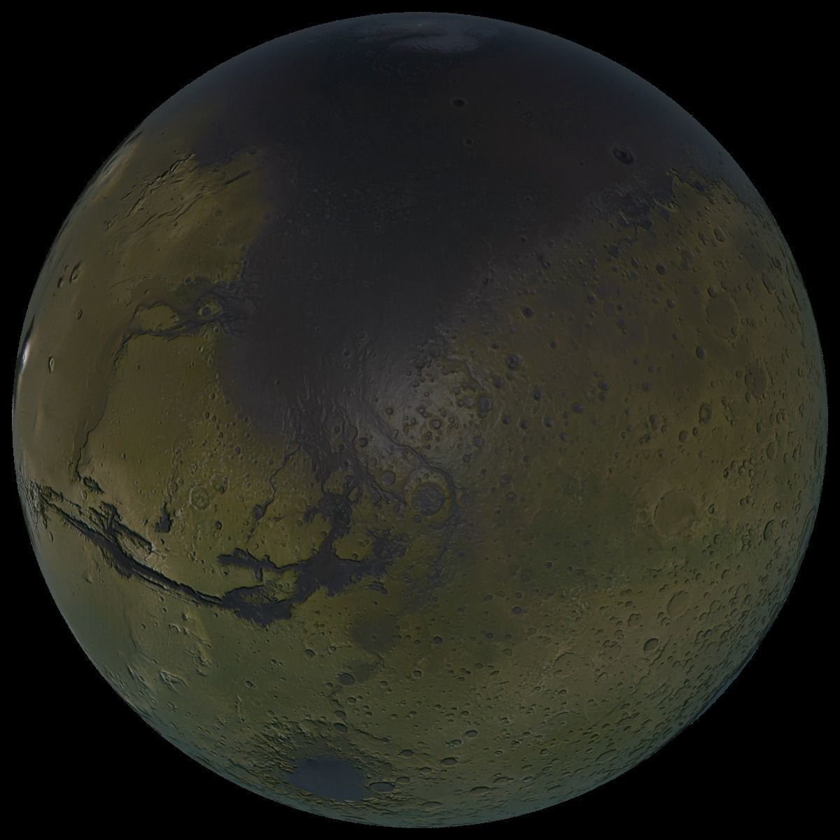 Mars 3D Globe 2 3D model_34