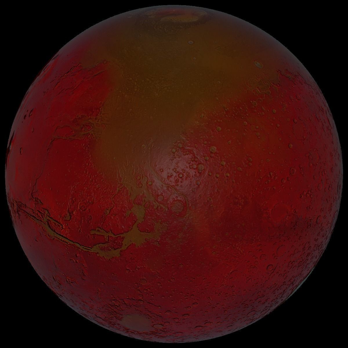 Mars 3D Globe 2 3D model_31