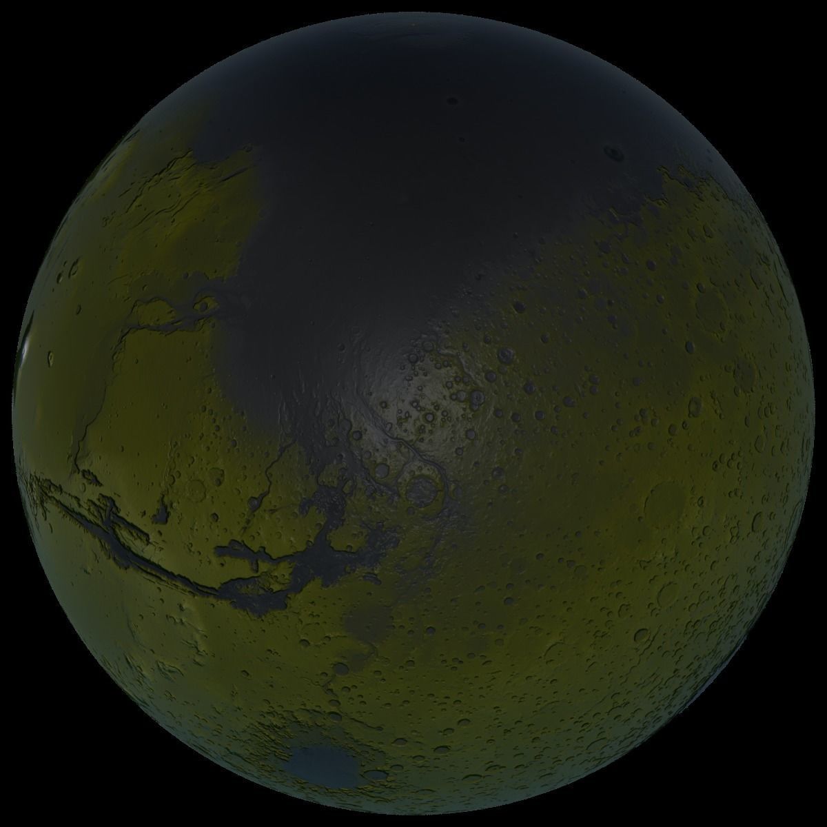 Mars 3D Globe 2 3D model_20