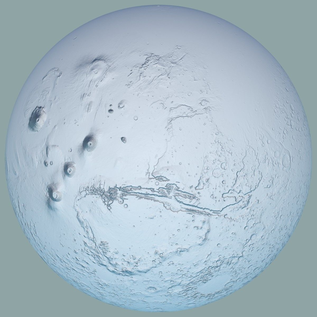 Mars 3D Globe 2 3D model_4
