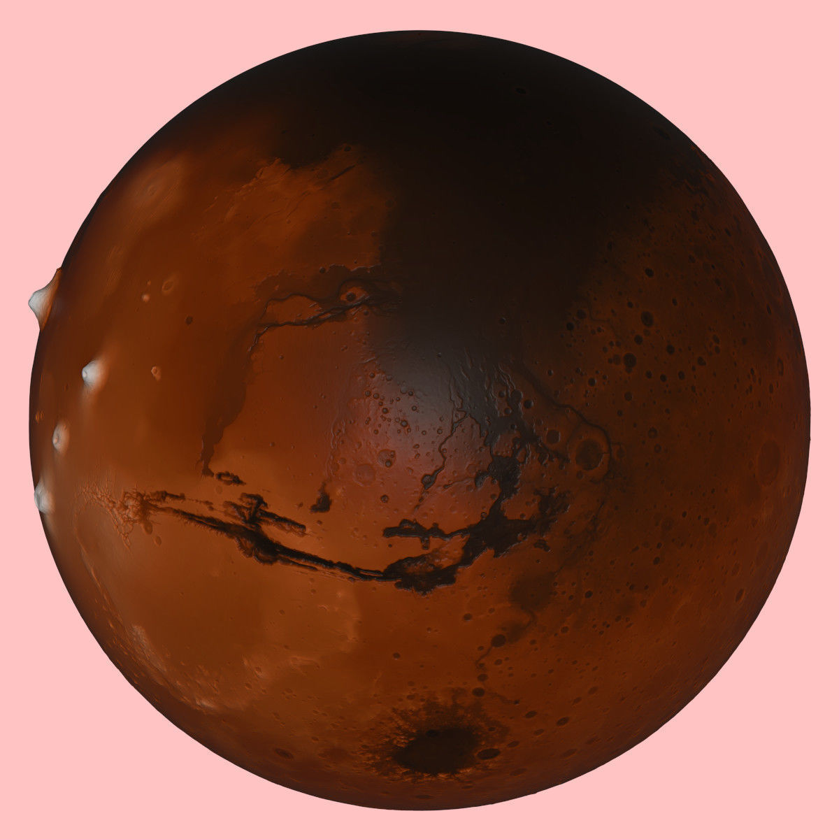 Mars 3D Globe 2 3D model_2