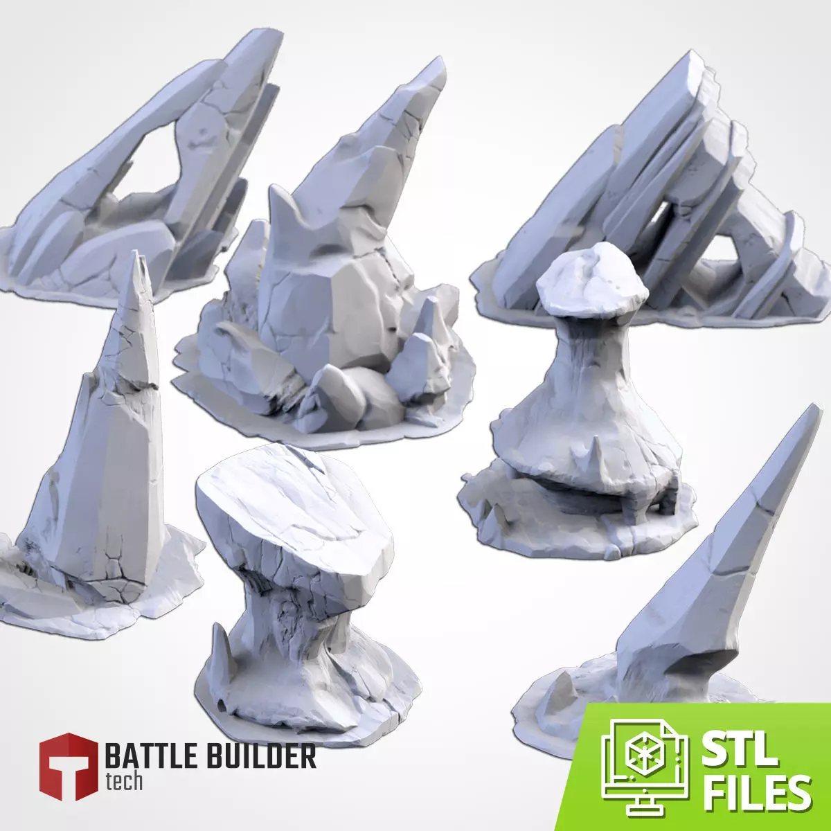 ICE MOUNTAINS 3D print model_0