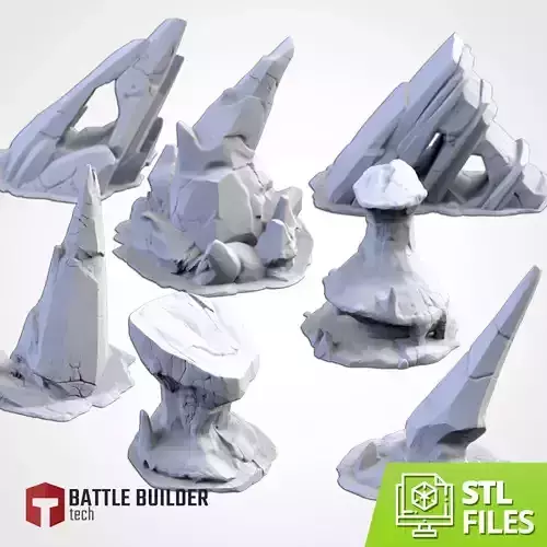 ICE MOUNTAINS 3D print model