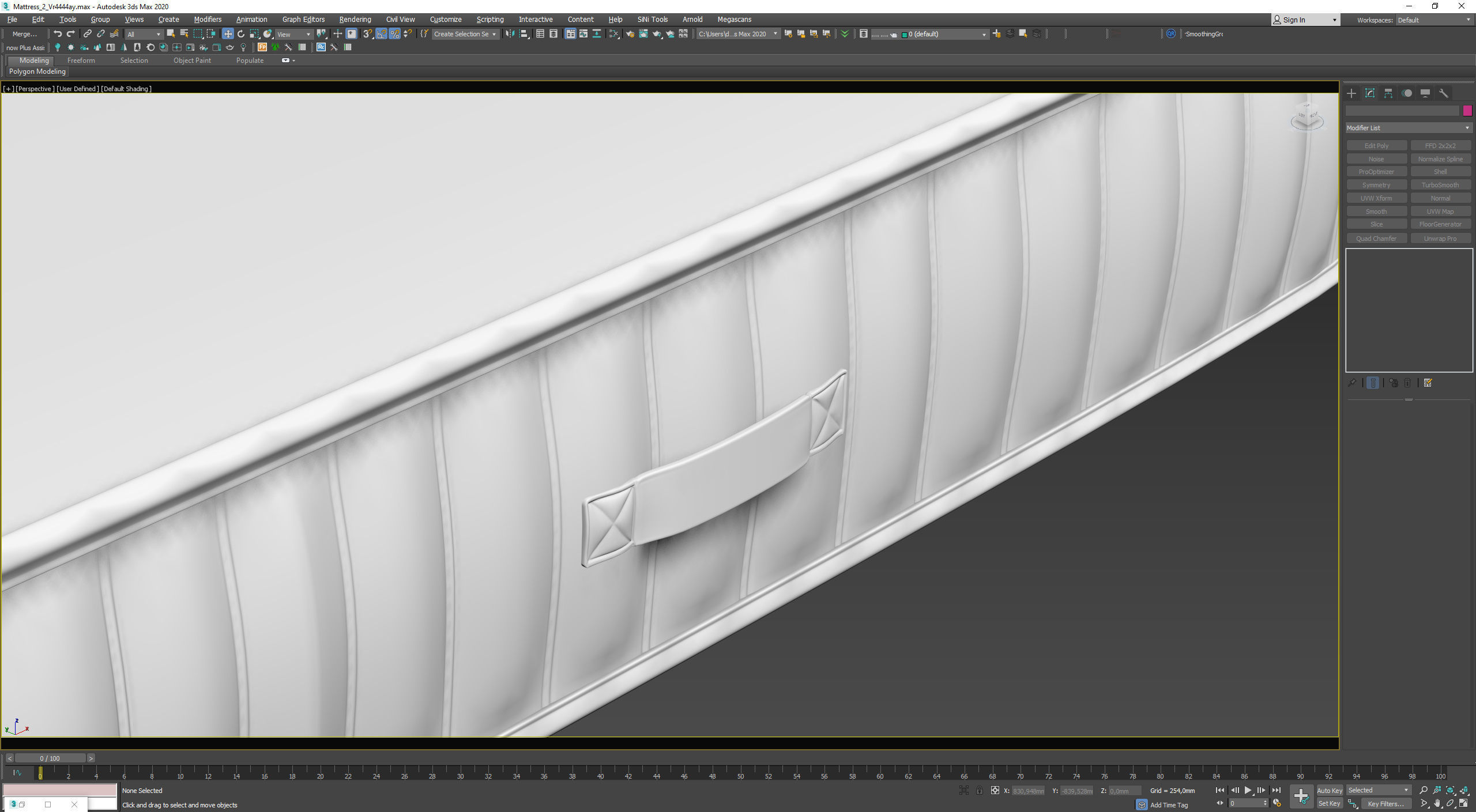 Mattress section 2 3D model_6