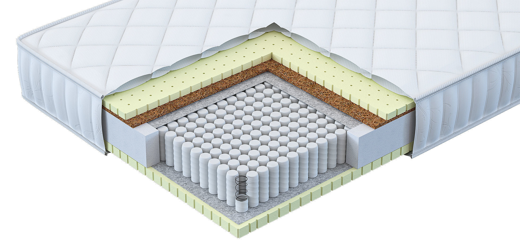 Mattress section 2 3D model_1