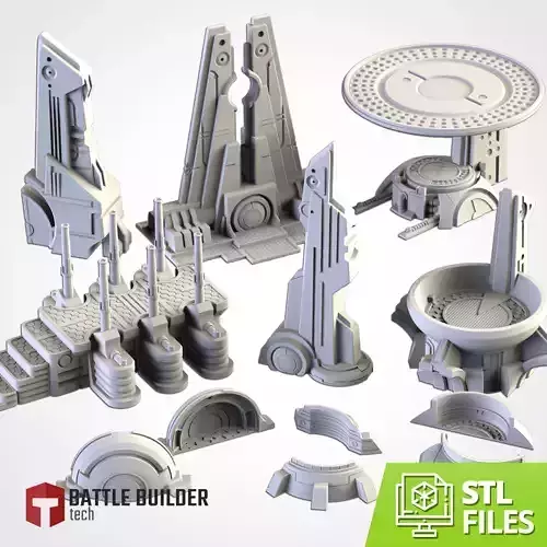 XENOS BUILDINGS 03 3D print model