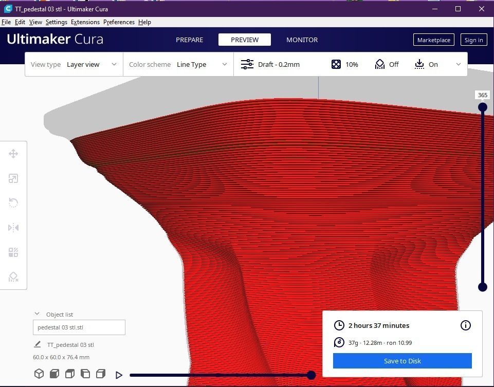 Pedestal 03 3D print model_12