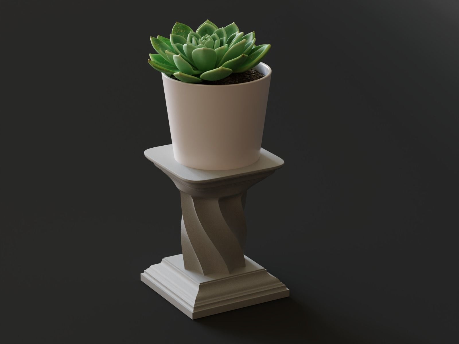 Pedestal 03 3D print model_8