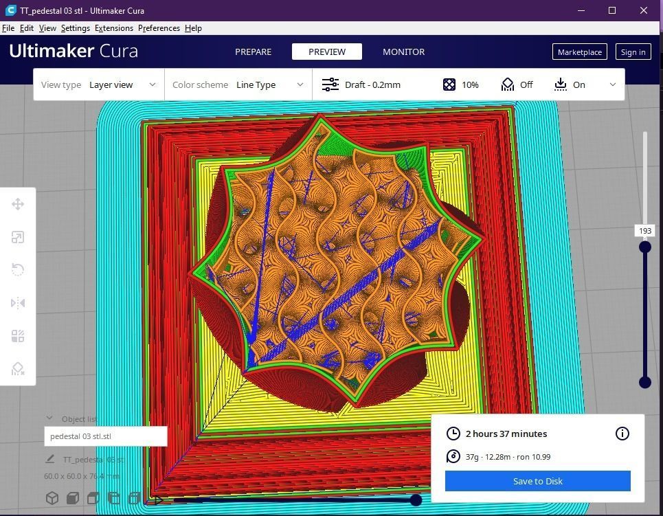 Pedestal 03 3D print model_11