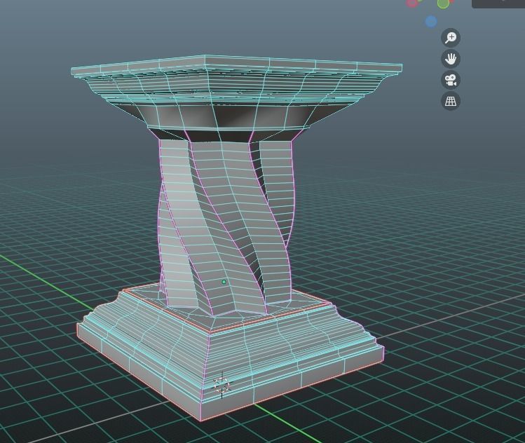 Pedestal 03 3D print model_17