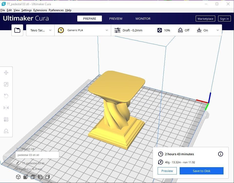 Pedestal 03 3D print model_9