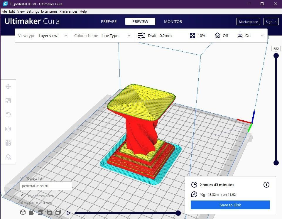 Pedestal 03 3D print model_2